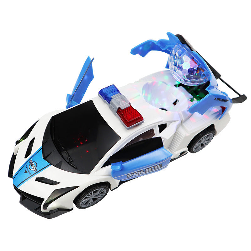 Carro Policial Turbo com Luzes e Som – Corre, Brilha e Encanta!