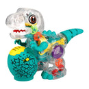 Brinquedo Dinossauro Transparente que Anda
