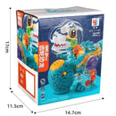 Brinquedo Dinossauro Transparente que Anda