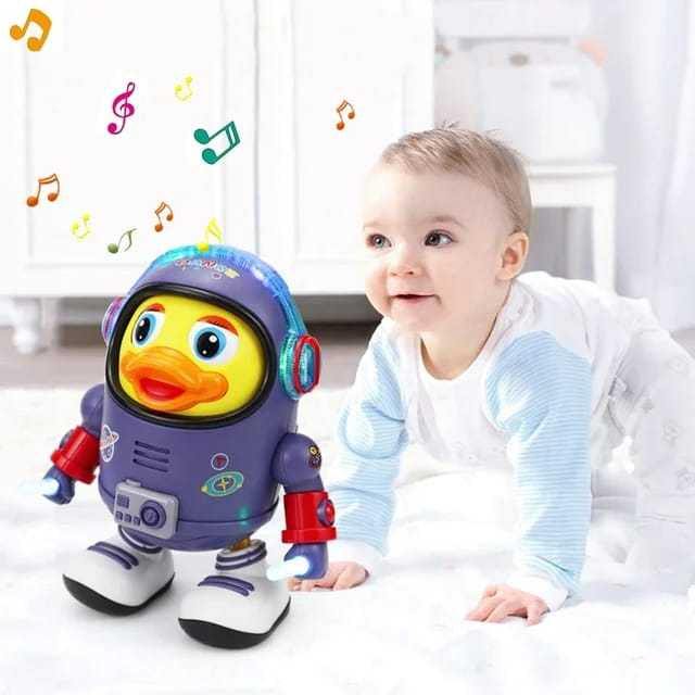 Brinquedo Pato Astronauta Dançante