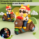 Triciclo Giratório Ursinho™ - Gira, Brilha e Encanta!