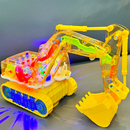 Brinquedo Trator Transparente Sensorial