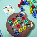 Brinquedo de Puzzle Montessori - Formas Geométricas