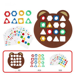 Brinquedo de Puzzle Montessori - Formas Geométricas