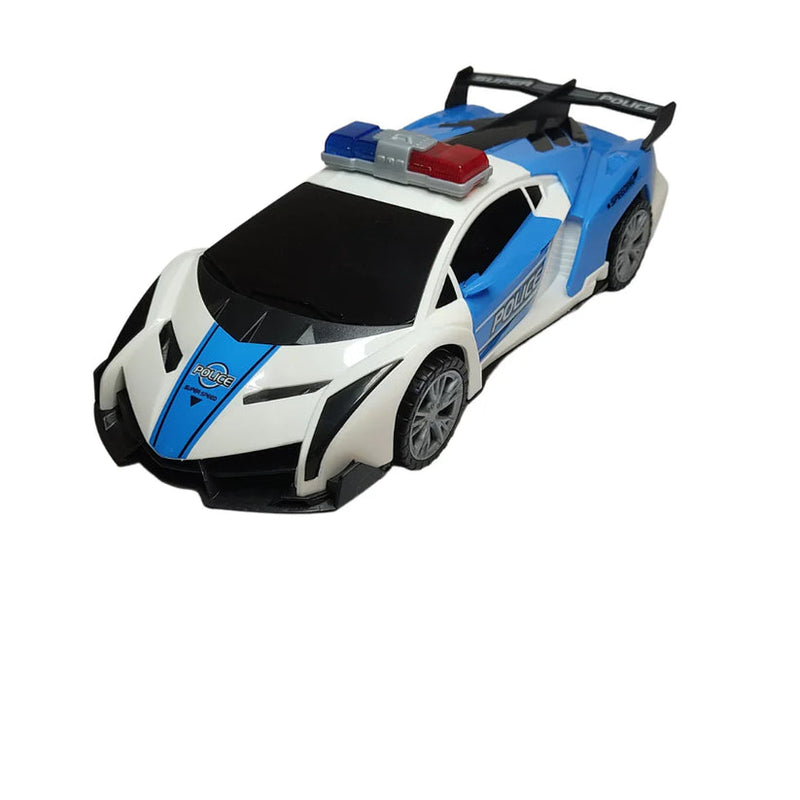 Carro Policial Turbo com Luzes e Som – Corre, Brilha e Encanta!