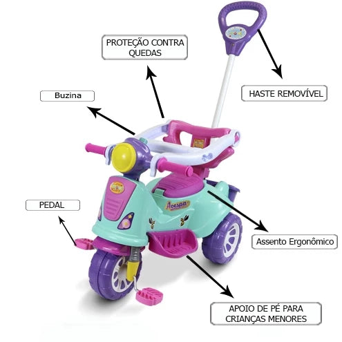 Triciclo de Passeio Infantil Avespa