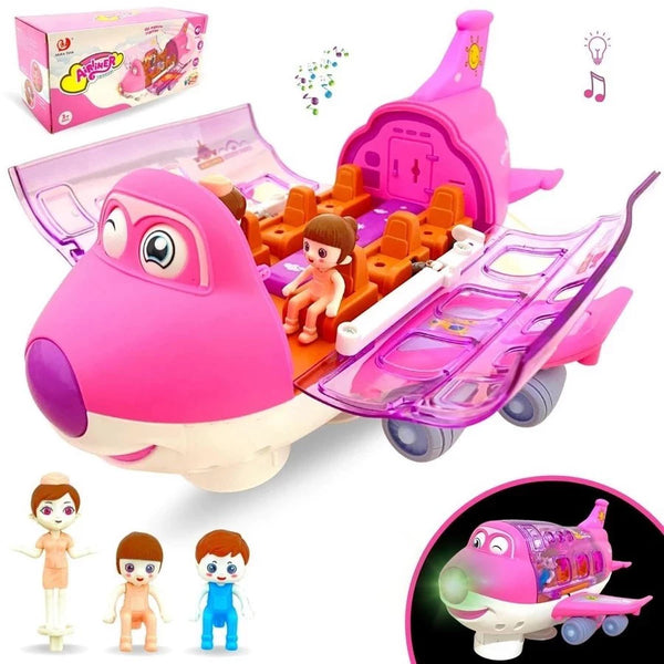 Avião Mágico Brilhante -  Aventura e Aprendizado em Cada Voo!