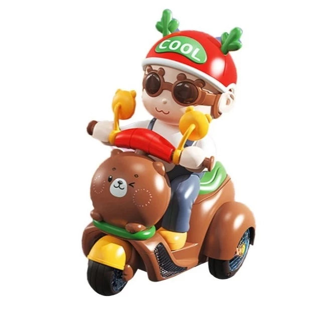 Triciclo Giratório Ursinho™ - Gira, Brilha e Encanta!