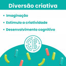 Blocos de Montar Magnéticos Infantis 64 Peças