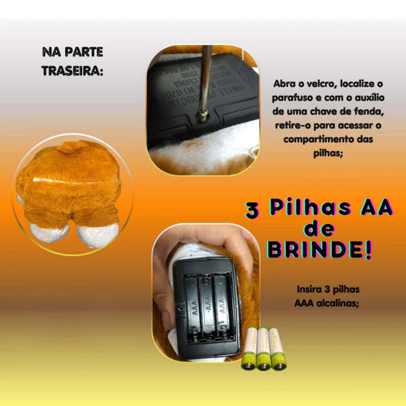 Pelúcia Mágica StarBelly™ – Com Luzes, Canções e Projeção de Estrelas
