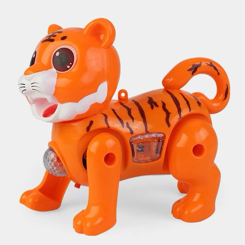 Brinquedo Tigre de Com Som E Luz Musical