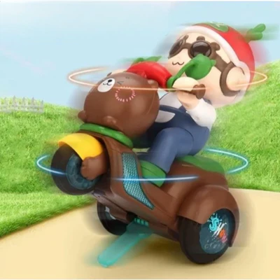 Triciclo Giratório Ursinho™ - Gira, Brilha e Encanta!