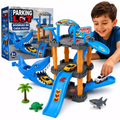 Pista Tubarão SharkMax - Devora Carrinhos e Lança Aventuras!