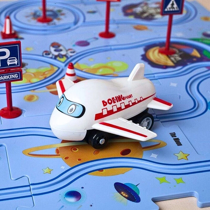 Pista Astronauta Puzzle™ – Monte, Ligue e Deixe a Imaginação Decolar!
