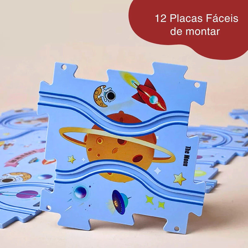 Pista Astronauta Puzzle™ – Monte, Ligue e Deixe a Imaginação Decolar!