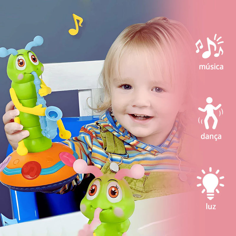 Brinquedo Lagarta Dançante com Saxofone