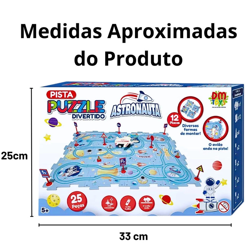 Pista Astronauta Puzzle™ – Monte, Ligue e Deixe a Imaginação Decolar!