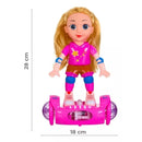 Boneca Skater Mágica™ – Movimento, Luz e Aventura Sobre Rodas