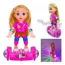 Boneca Skater Mágica™ – Movimento, Luz e Aventura Sobre Rodas