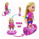Boneca Skater Mágica™ – Movimento, Luz e Aventura Sobre Rodas